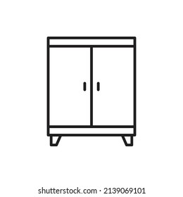 cupboard wardrobe for website graphic resource, presentation, symbol
