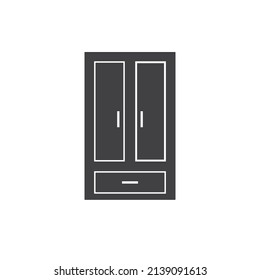cupboard wardrobe for website graphic resource, presentation, symbol