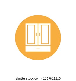 cupboard wardrobe for website graphic resource, presentation, symbol