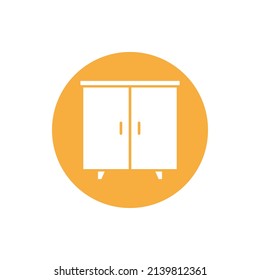 cupboard wardrobe for website graphic resource, presentation, symbol