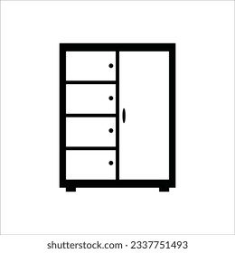 cupboardlocker icon vector illustration logo design