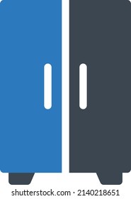 Cupborad Vector illustration on a transparent background.Premium quality symmbols.Glyphs vector icon for concept and graphic design. 