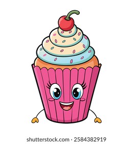 cupcake Adobe Illustrator  vector Artwork