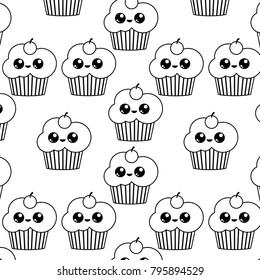 Cupcake background design