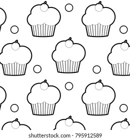 Cupcake background design