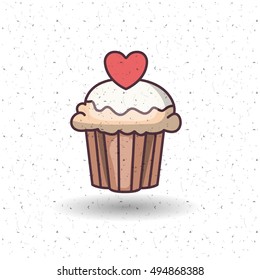 Cupcake of bakery food design