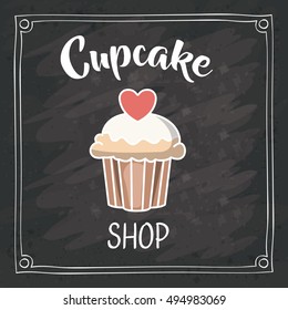 Cupcake of bakery food design