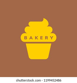 Cupcake bakery icon design vector