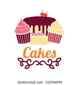 Cupcake bakery logo for your culinary business
