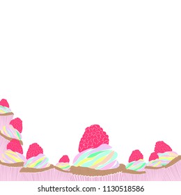 a cupcake banner or frame 