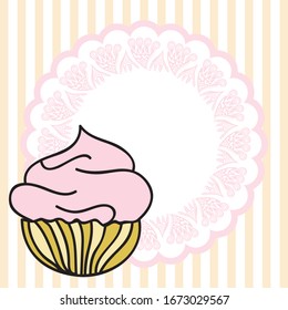 Pastel y bello fondo. Ilustración del vector