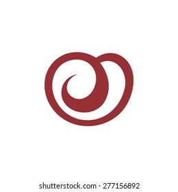 Cupcake with big red heart. Vector Illustration.
Branding Identity Corporate logo design template Isolated on a white background
