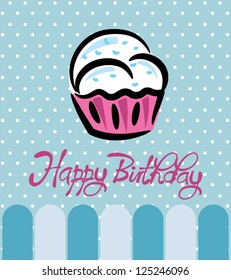 cupcake birthday card