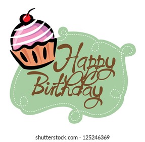 cupcake birthday card
