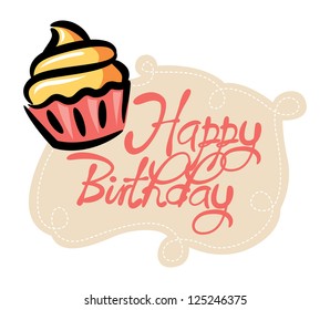 cupcake birthday card