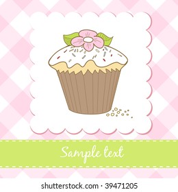 cupcake birthday card