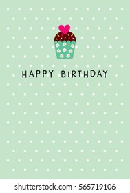 cupcake birthday card