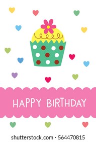 Cupcake Birthday greeting card