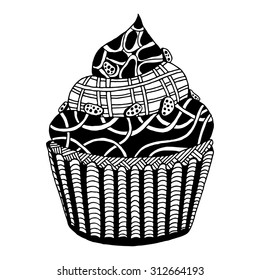 Ilustración de Cupcake Boho