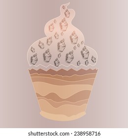Cupcake with buttercream