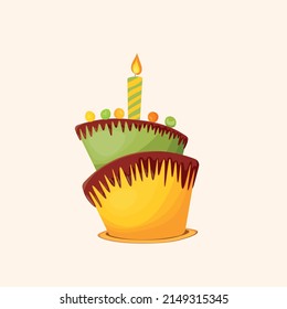 Cupcake, Cake, Sweet Pastry, Cupcake With Colored Icing And Colorful Details. 3d Realistic Food Icon. Realistic Vector Illustration. Holiday Cooking Icon. Modern Template Design.