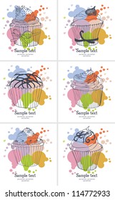 Cupcake card set