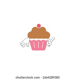 cupcake cartoon characters design. you can use for stickers, pins, mascot or patches