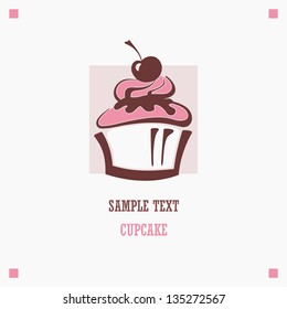 Cupcake with cherry