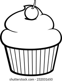 cupcake with cherry