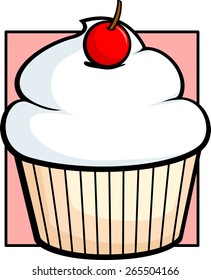 cupcake with cherry