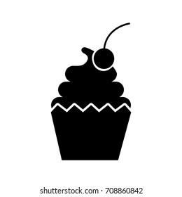 cupcake cherry and icing bakery pastry food fresh