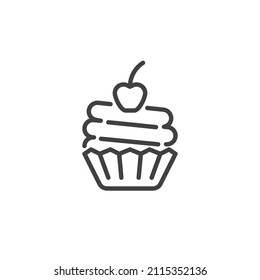 5,371 Cupcake simple outline Images, Stock Photos & Vectors | Shutterstock