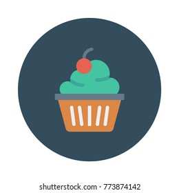  cupcake circle flat