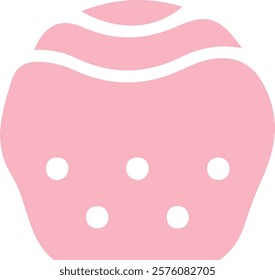 Cupcake clip art design on plain white transparent isolated background for card, shirt, hoodie, sweatshirt, apparel, tag, mug, icon, poster or badge