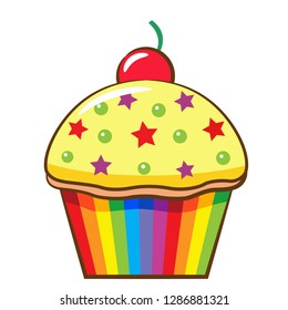Cupcake clipart vector