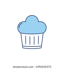 cupcake color icon for food