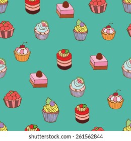 Cupcake color set