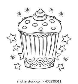 4,166 Cupcake colouring pages Images, Stock Photos & Vectors | Shutterstock