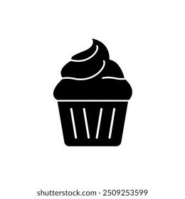 cupcake concept line icon. Simple element illustration. cupcake concept outline symbol design.