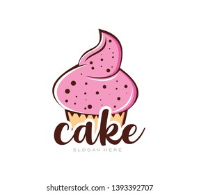 Cupcake Cream Simple Logo template