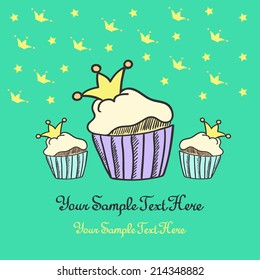 cupcake with crown