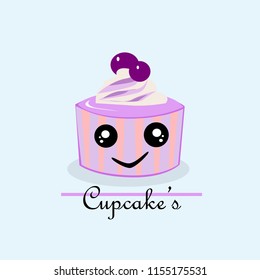Cupcake cute logo