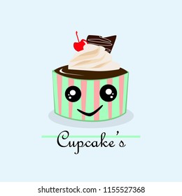 Cupcake cute logo