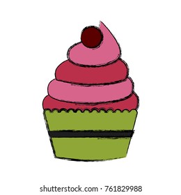 Cupcake delicious dessert