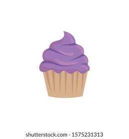 Cupcake design, Muffin dessert sweet bakery sugar pastry and food theme Vector illustration