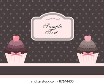 cupcake design or package design