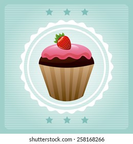 cupcake design, vector illustration eps10 graphic 