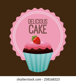 cupcake design, vector illustration eps10 graphic 
