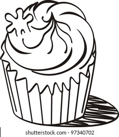 cupcake doodle
