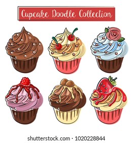 cupcake doodle collection